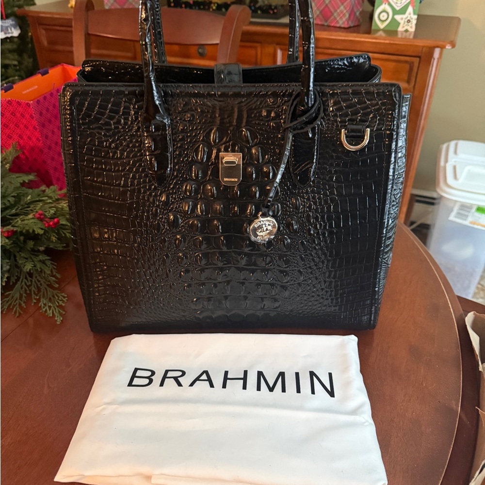 Brahmin Nakita Melbourne Satchel black